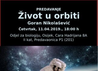 PREDAVANJE “ŽIVOT U ORBITI” (11.4.2019.)