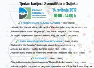 TJEDAN KARIJERA SVEUČILIŠTA U OSIJEKU (13-17.5.2019.)