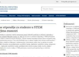Državne stipendije za studente u STEM područjima znanosti