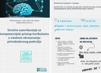 Program Stručno usavršavanje za kompetencijski pristup kurikulumu u visokom obrazovanju prirodoslovnog područja