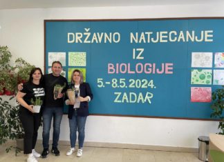 Nastavnici Odjela za biologiju-članovi stručnog povjerenstva na državnom Natjecanju iz biologije 2023./2024. (05.-08.05.2024.)