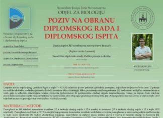Obrana diplomskog ispita studenta Andreja Kiseljeva