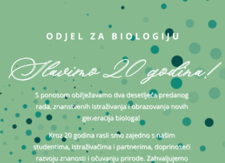 20 godina Odjela za biologiju (01.04.2005.-01.04.2025.)