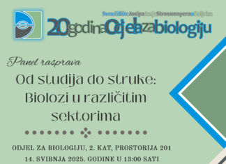 POZIV na panel-raspravu „Od studija do struke: Biolozi u različitim sektorima“ 14. svibnja 2025. / 13:00 h / 2. kat (201)