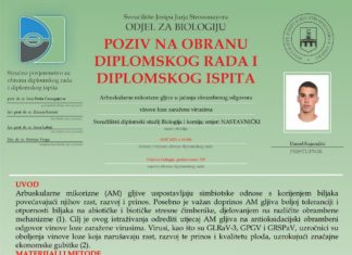 Obavijest o obrani diplomskog ispita studenta Daniela Kujundžića
