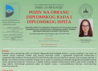 Obavijest o obrani diplomskog ispita Ivone Gregorić