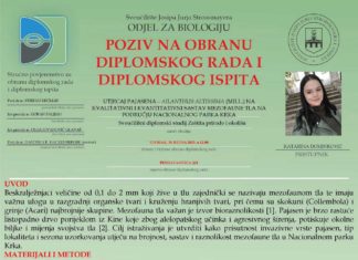 Obavijest o obrani diplomskog ispita