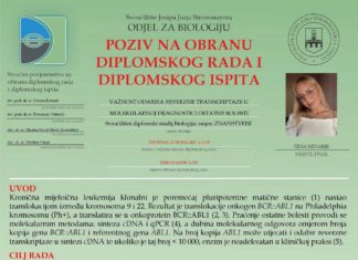 Obavijest o obrani diplomskog ispita studentice Tene Minarik