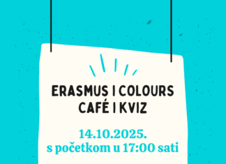 Najava događanja – Erasmus i COLOURS Café i kviz