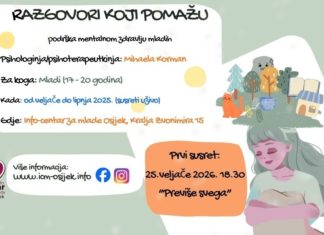 Razgovori koji pomažu – besplatna podrška mentalnom zdravlju mladih – poziv