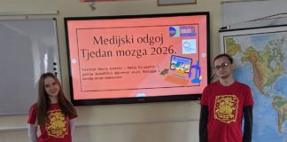 Radionice pod nazivom „Medijski odgoj“ i Ajoj, što mi je s glavom” održane u sklopu Tjedna mozga (16.-22. 03.2026.)