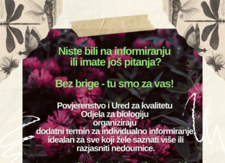 Poziv studentima na Individualno informiranje