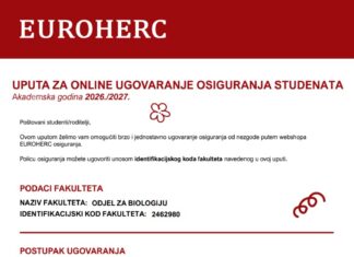 Program osiguranja studenata za školsku godinu 2026./2027.