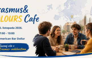 Poziv studentima: Prijavite se na 3. Erasmus&COLOURS Cafe i saznajte sve o Erasmus+ mobilnostima